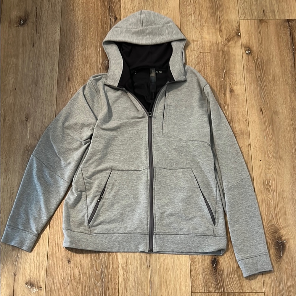 lululemon athletica Heather Gray Hooded Jacket